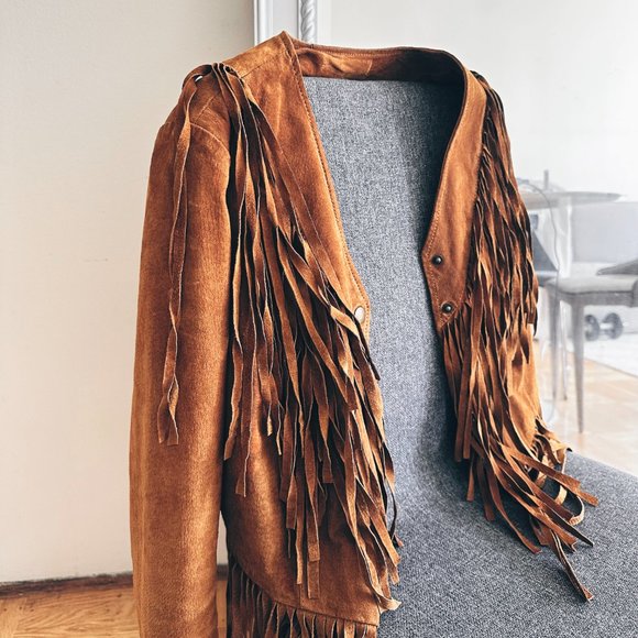 SOLD Rodeo Western Cowboy Cowgirl  Fringe Jacket XS - Picture 1 of 13